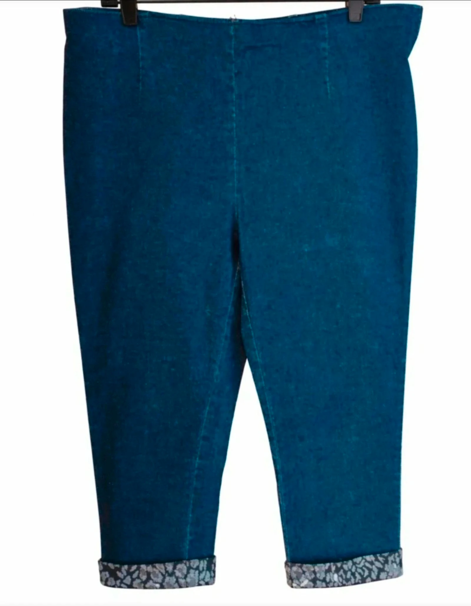 Pantacourt jean bleu